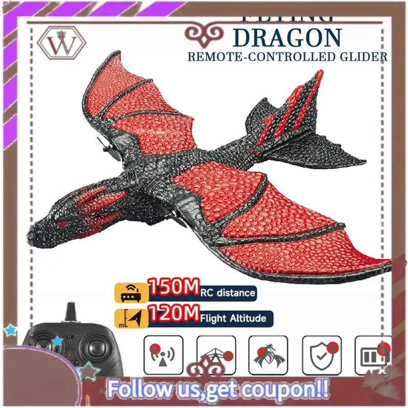 ABBG-RC avión 2,4G dragón volador simulado avión Control remoto modelo volador planeador avión EPP espuma juguetes regalo para niños Dura