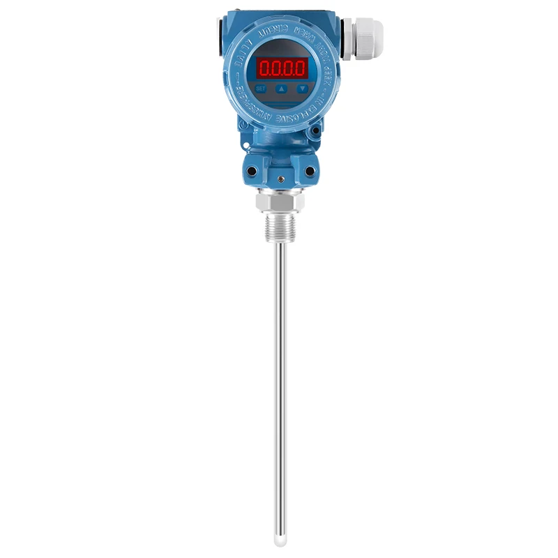 Stainless Steel Capacitive Fuel Water Liquid Level Transmitter with Display