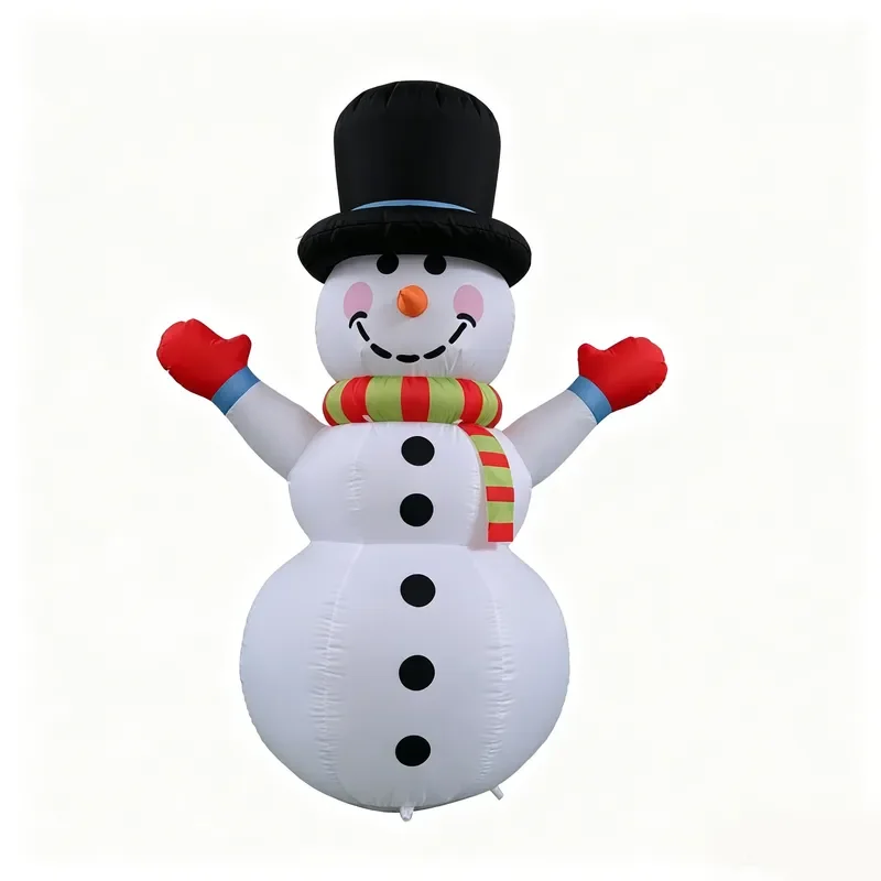 Customizable Christmas Snowman Model Outdoor Yard Holiday Decoration Ornament for Shopping Mall Store Display Festive Winter