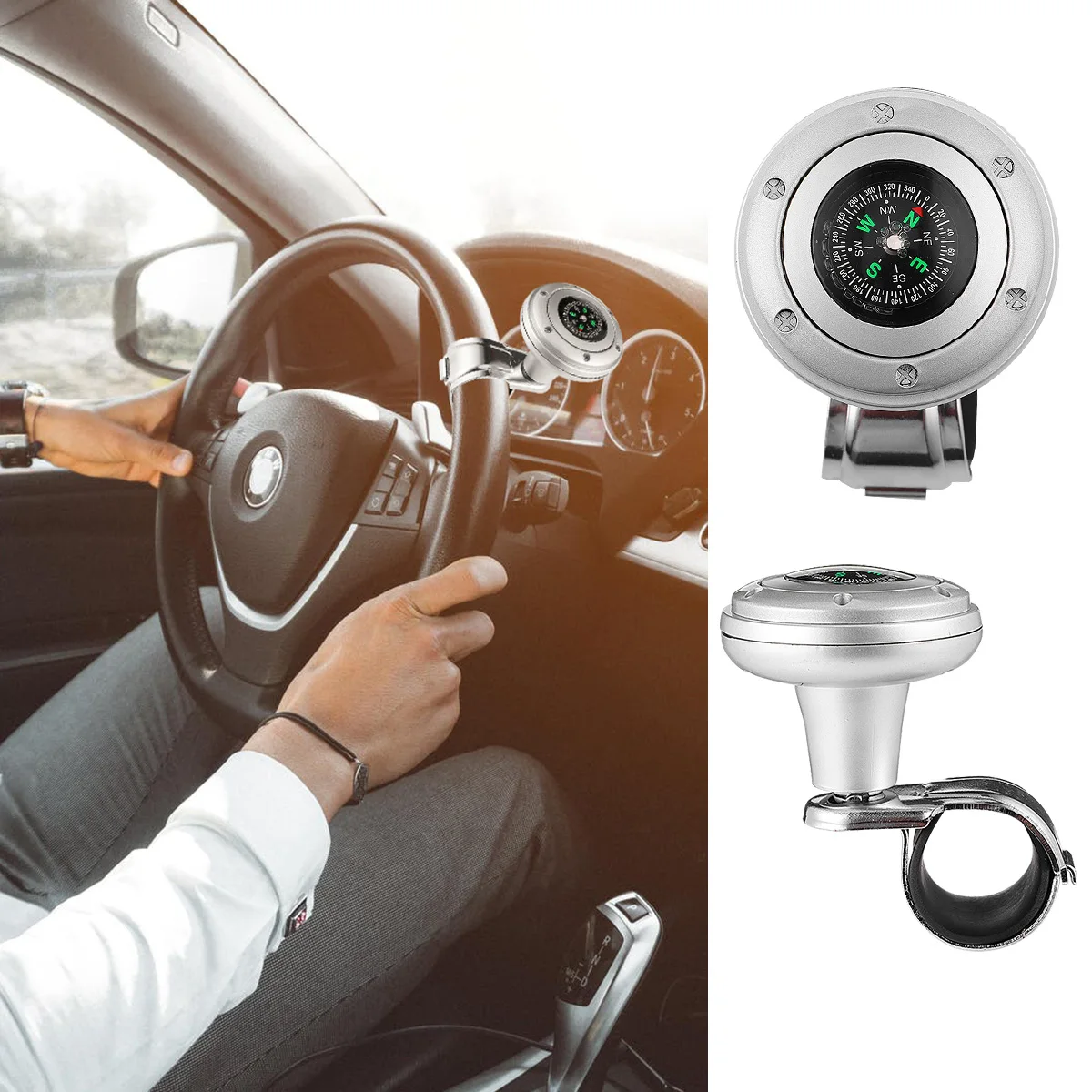 

Handle Steering Wheel Accessory Car Vehicle Knob Engineering Plastic (turntable Part) Assist