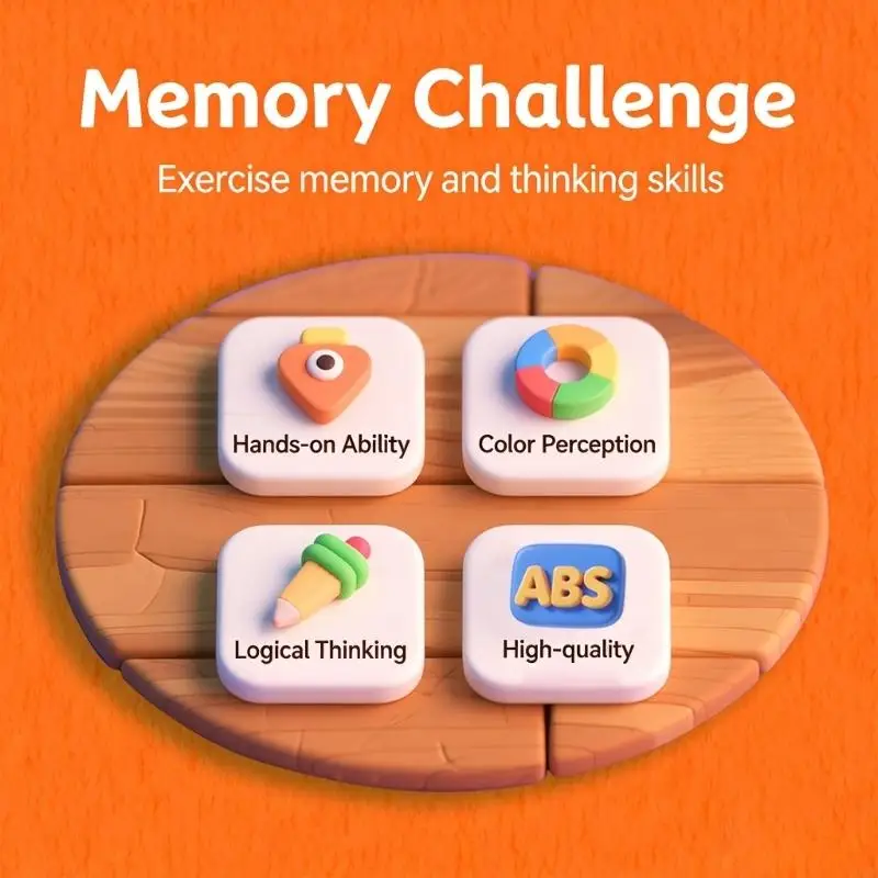 子供のトレーニングと論理的スキル開発のためのカラーマッチング記憶ゲームおもちゃ 20 ボトル A2UB 付き教育玩具