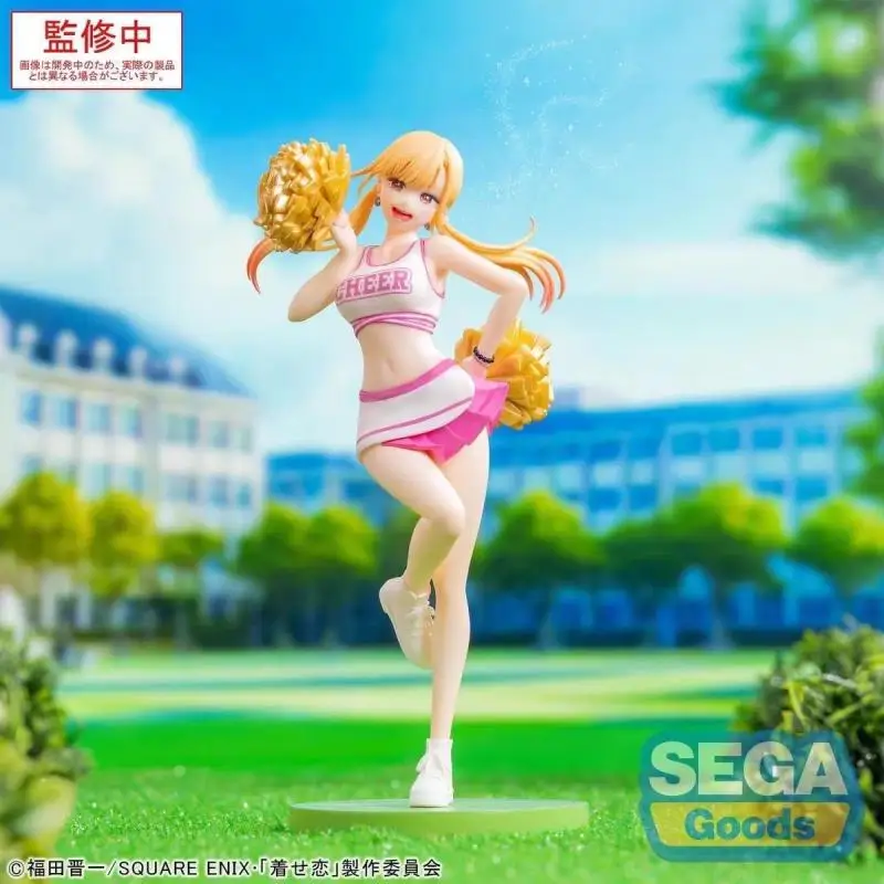 In Stock Genuine Sega Luminasta My Dress-Up Darling Marin Kitagawa Cheering Pom-Pom Cheerleader Prize Figure Christmas Gift Toy