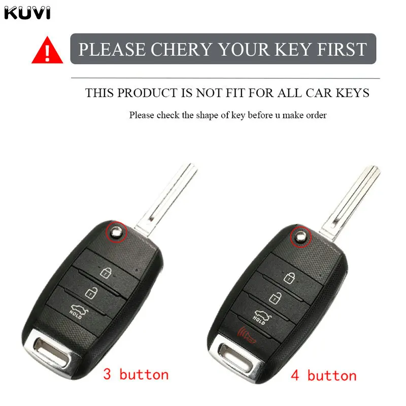 Zinc Alloy Car Key Case Cover Shell For KIA RIO 3 K2 K3 K4 K5 Sportege Picanto Optima Soul Ceed Sorento Forte Stinger Cerato