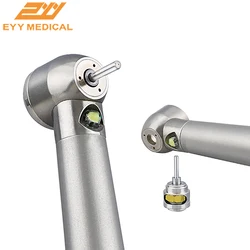 EYY Dental LED High Speed Handpiece Ceramic Bearings E-generator High Dental Rotation 2/4 Hole Stainless Steel Tools