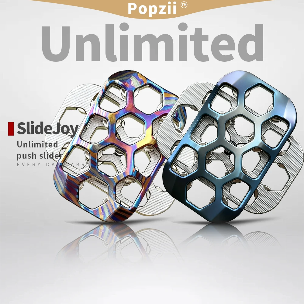 

SlideJoyEDC полый титановый сплав, неограниченное количество слайдеров, игрушки-непоседы, трюки на кончиках пальцев, EDC флип, антистрессовые игрушки для беспокойства