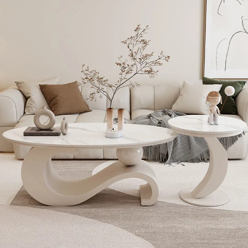 

Luxury Design Coffee Tables Center Frames Marble Elegant Corner Minimalist Coffee Tables White Muebles Para El Hogar Furnitures