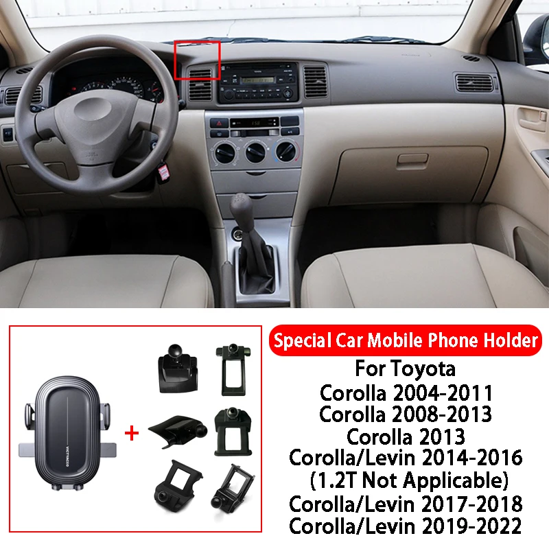 

Car Mobile Phone Holder Gravity Navigation Special Bracket For Toyota Corolla Levin ALLION Avalon Vios FS YARiS L X