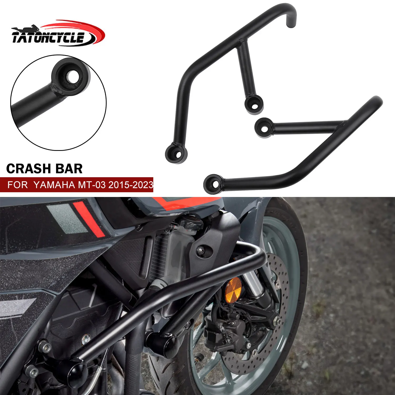 

For MT 03 Engine Protective Guard Crash Bar for Yamaha MT-03 2015-2023 MT03 Bumper Motorcycle Frame Protection Accessories