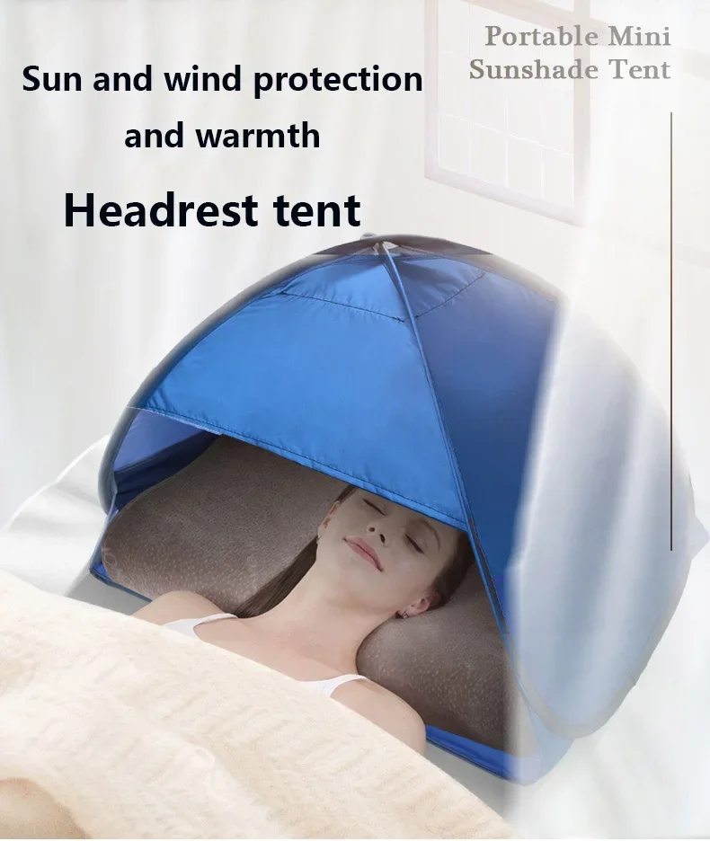 Automatic Quick Open Beach Head Tent Ultralight Windproof Sun Protection Warm Outdoor Lazy Sunshade Shelter