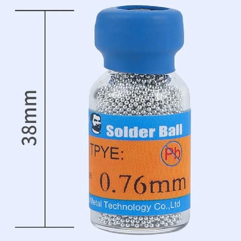 ميكانيكي XZ10 سلسلة خالية من الرصاص Sn96.5/Ag3.0/Cu0.5 بغا لحام كرات 10K/زجاجة 0.2 مللي متر-0.76 مللي متر لحام الكرة ل PCB إصلاح إعادة العمل