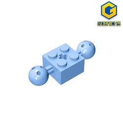 Gobricks GDS-977 Technical, Brick Modified 2 x 2 with 2 Ball Joints and Axle Hole compatible with lego 17114  DIY