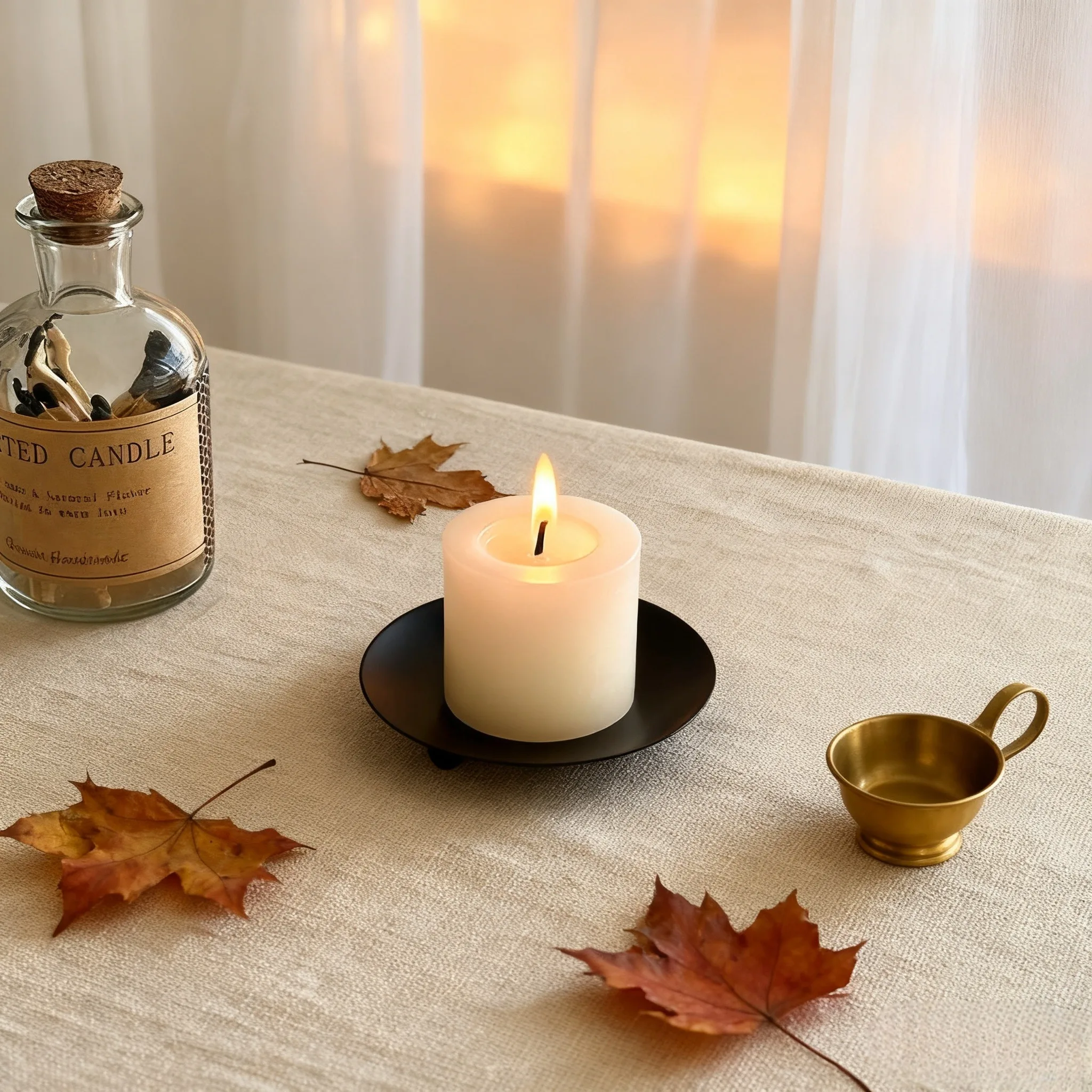 

2/8pcs 10*1.3cm Black Candle Holders for Pillar Candles Candle Plates Candle Stand for Taper Candles,Tables,Wedding