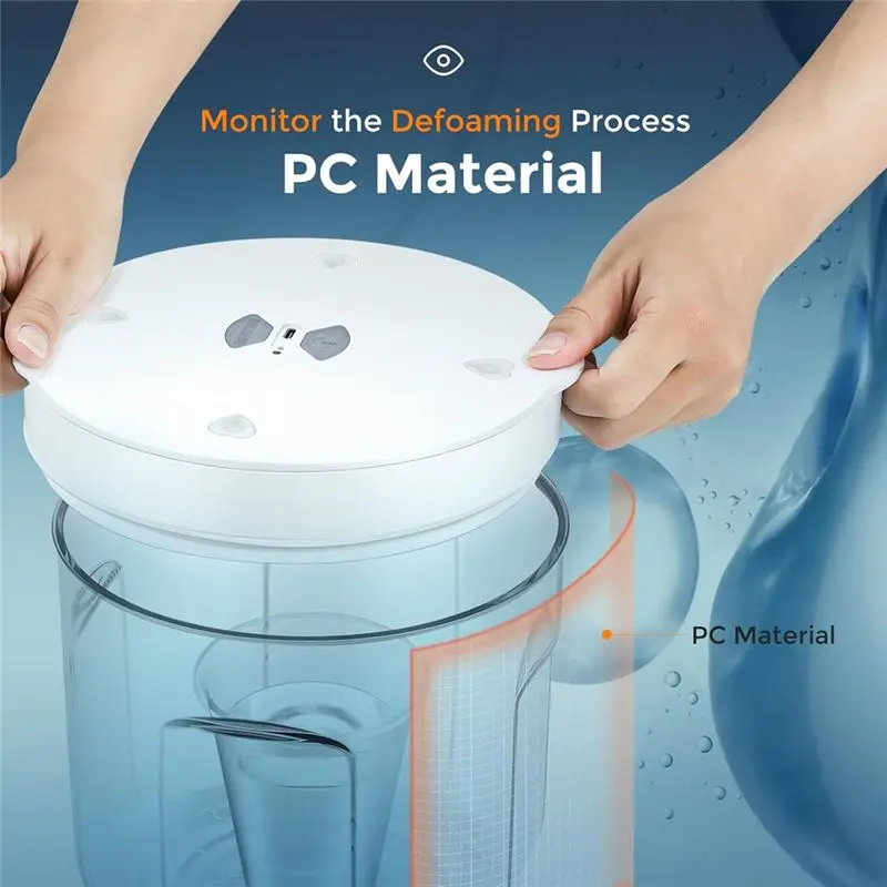 F-F Bubble Removal In 10 Minutes- Resin Bubble-Remover 3L Capacity, 95Kpa Vacuum Chamber, Min For Epoxy Resin, US Plug
