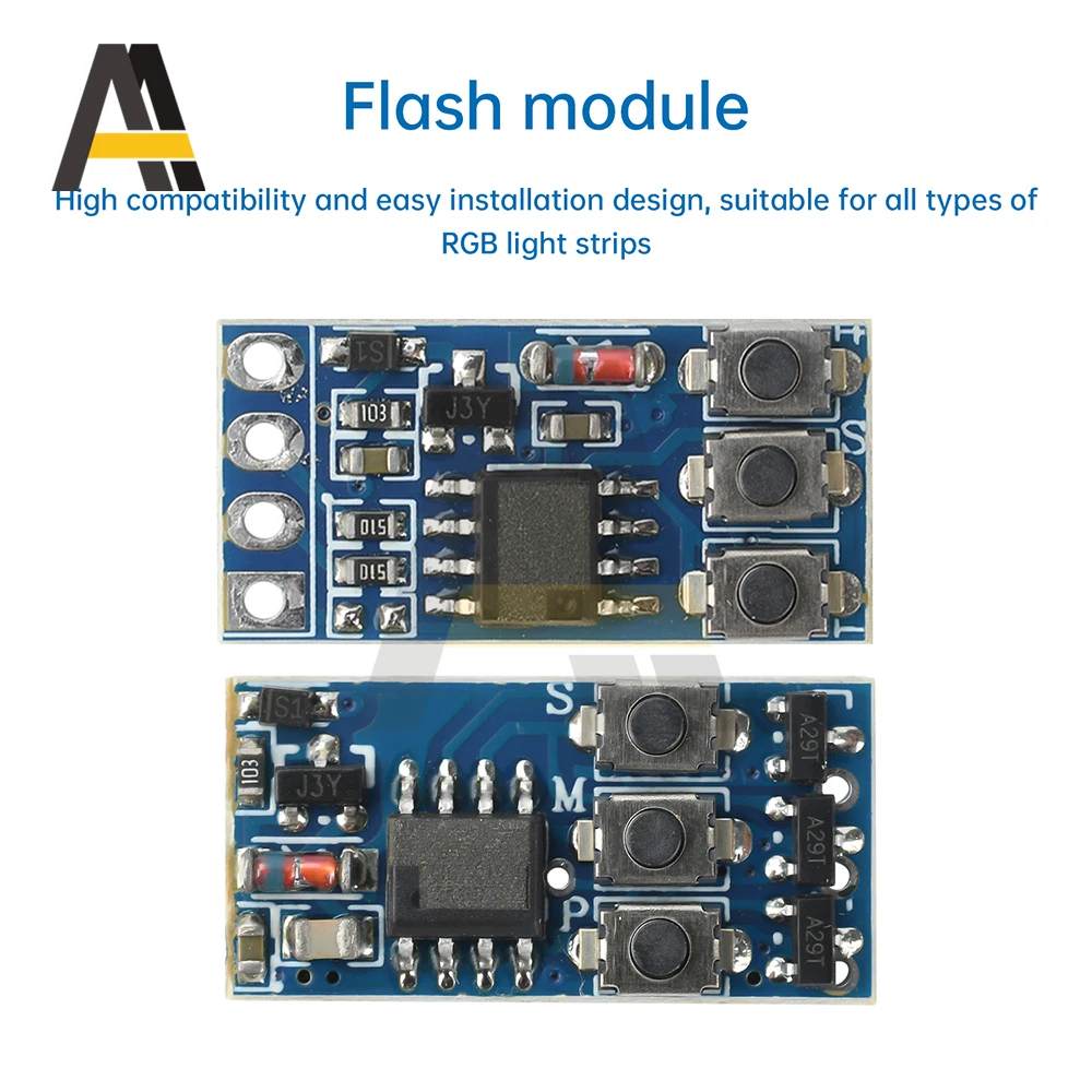 DC5-24V RGB Flashing Light Module LED Strip Light Controller Color Changing Ambient Lights Phantom Light Module