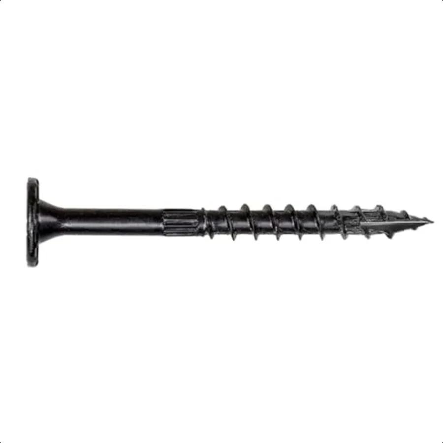

SDWS22312DBBR50 Outdoor Accents Structural Wood Screw.220 in. x 31 2 in. DB Coating Black 50Qty