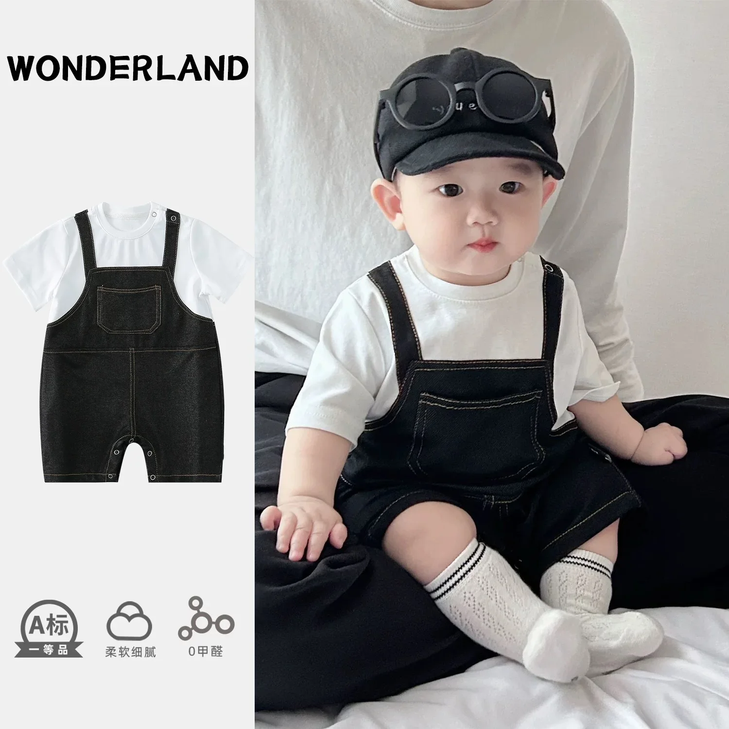 Newborn Baby Clothes Summer Jumpsuit Super Cute Baby Outdoor Fashion and Cute Kids Outwear Rompers