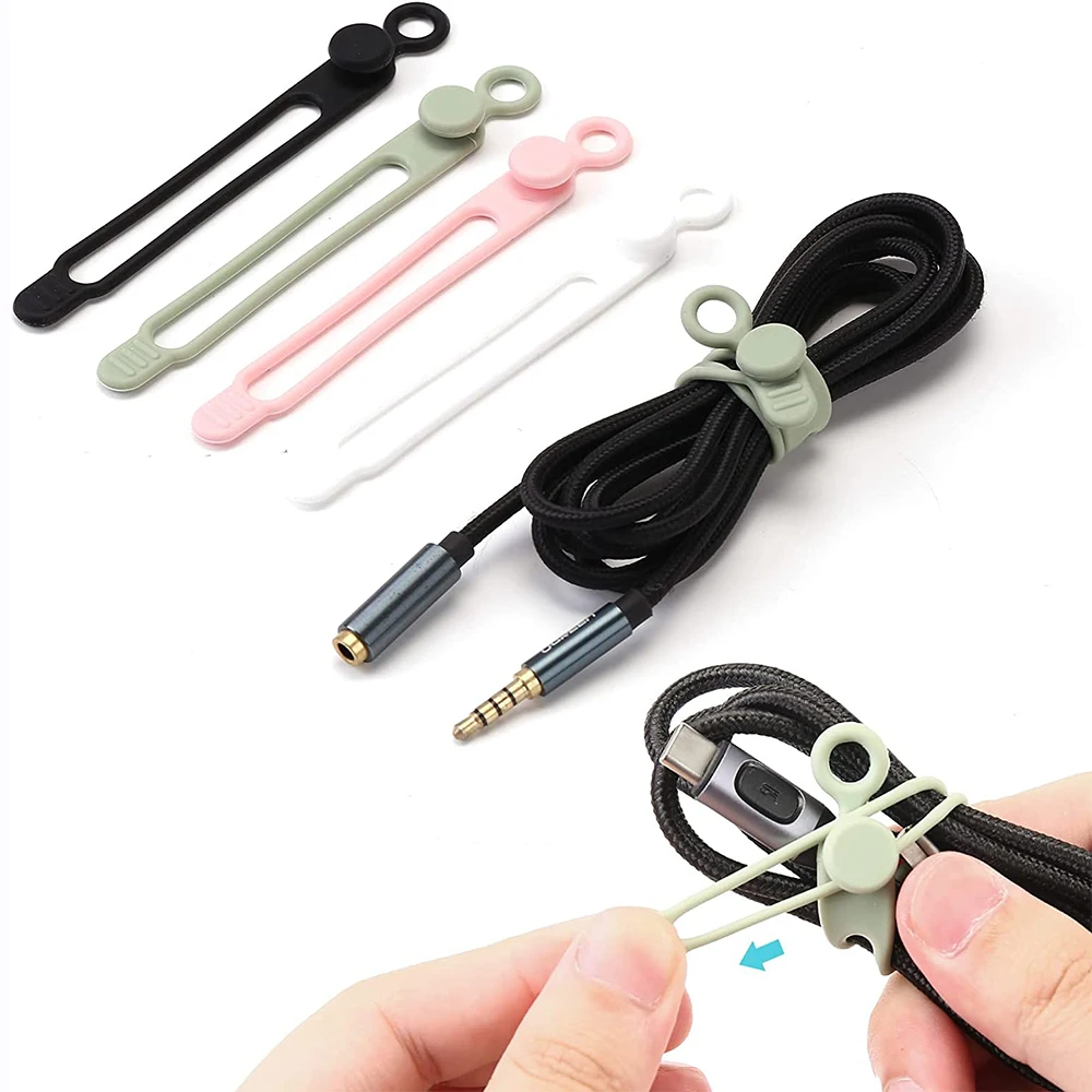 KCNKON Silicone Cable Organizer for Tangle-Free Cable Management