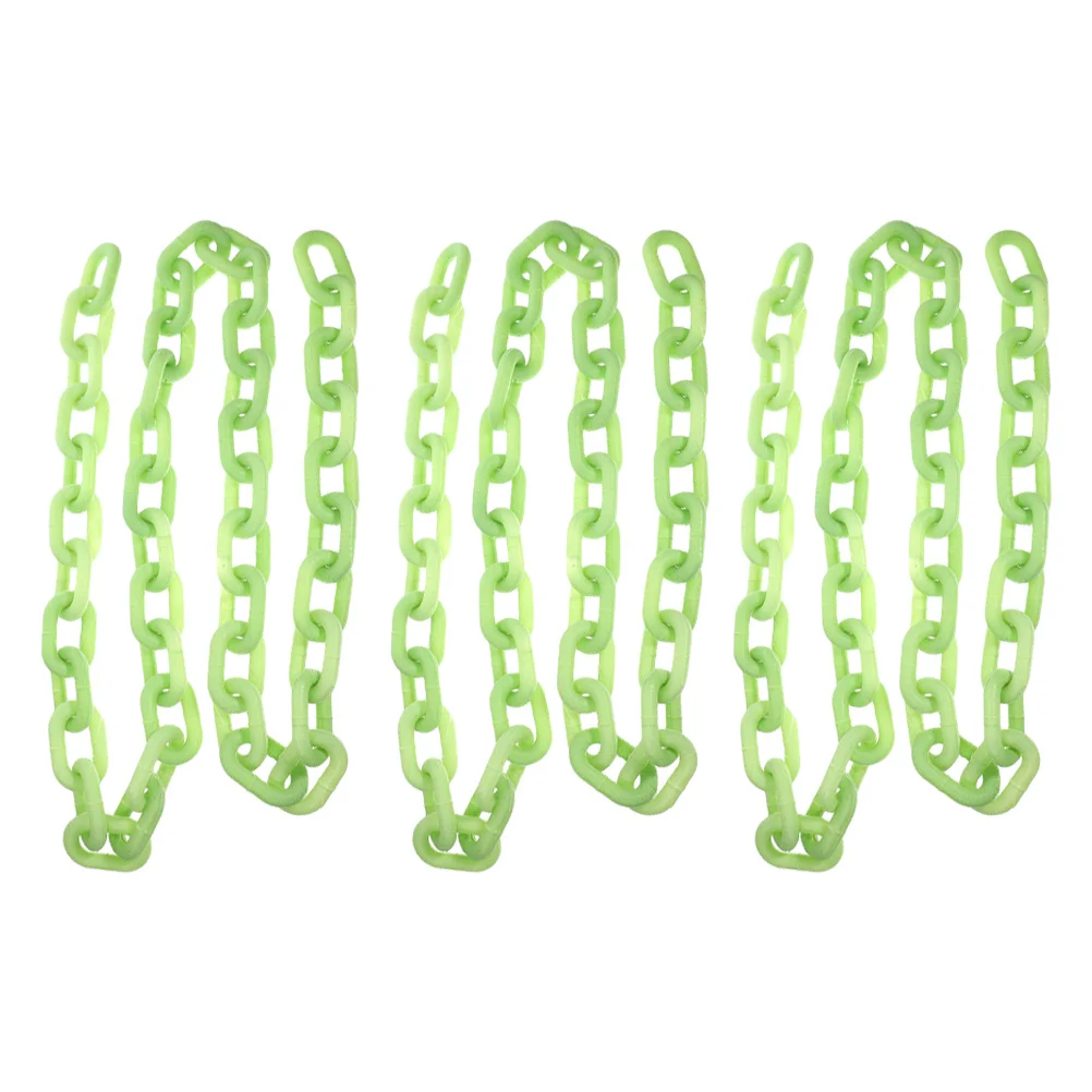 

Светящаяся в темноте цепочка, украшения для Хэллоуина, светящаяся пластиковая цепочка для вечеринки, дом с привидениями, реквизит, товары для Хэллоуина