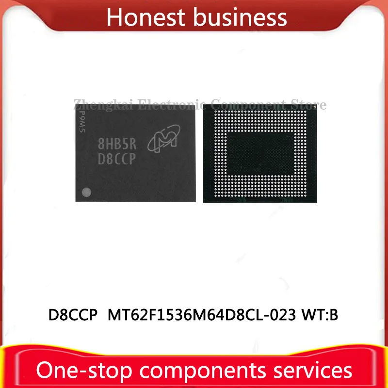 MT62F1536M64D8CL-023 WT:B 496FBGA LPDDR5 D8CCP 12GB MT62F512M64D4EK-031 D8CDH 4GB Chip Memory