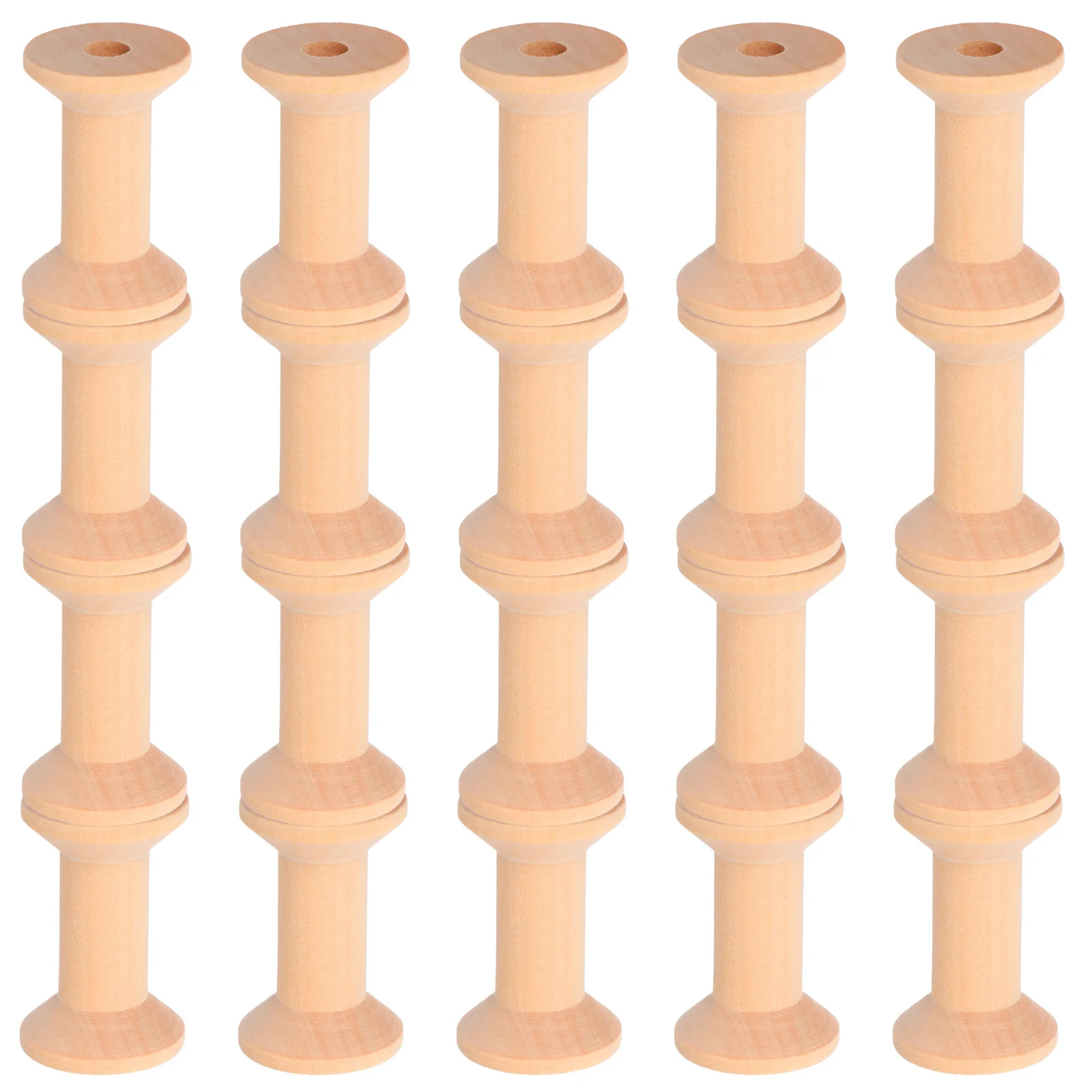 

50pcs Vintage Wooden Spools Unfinished Natural Wood Thread Bobbins Empty Sewing Reels For Craft Diy Jewelry Yarn Cord Storage