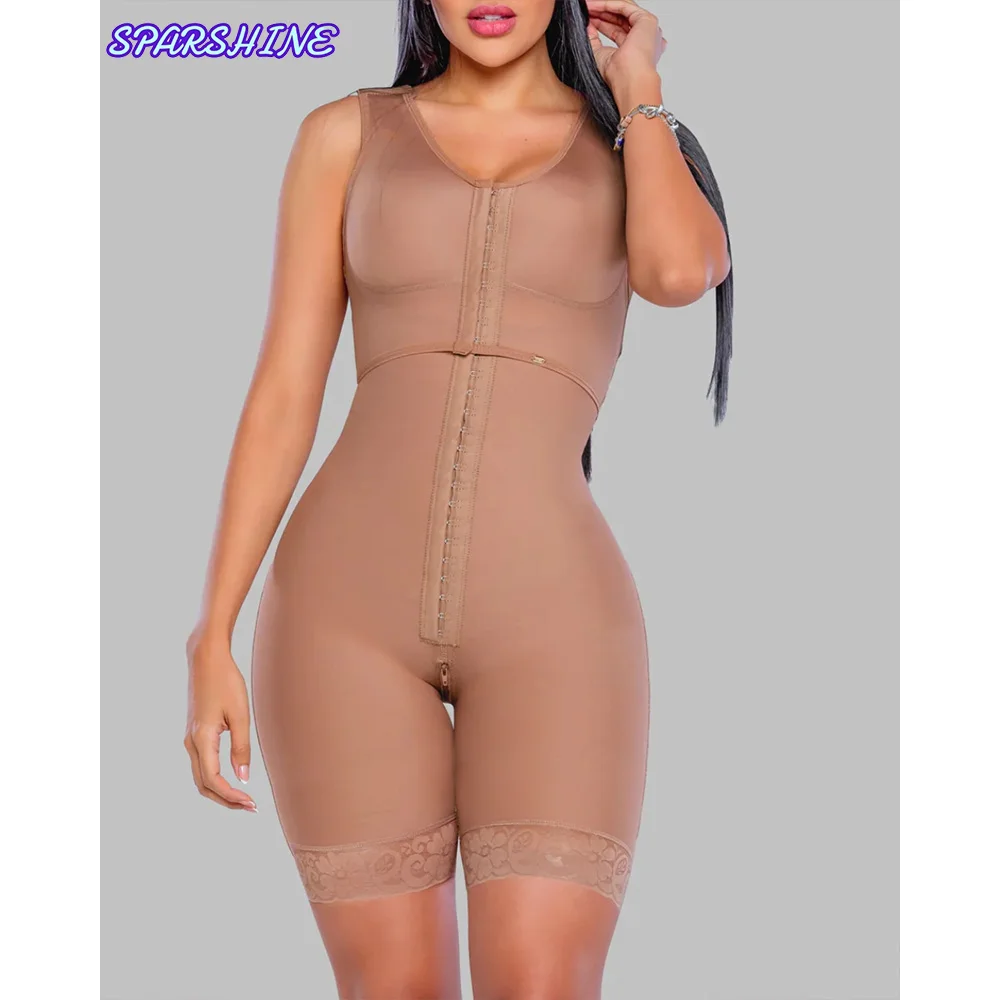 high Compression Buckle breasted Women shapewear Slimming body tummy control bodysuits abdomen Tightening ﻿jumpsuit Butt lifter