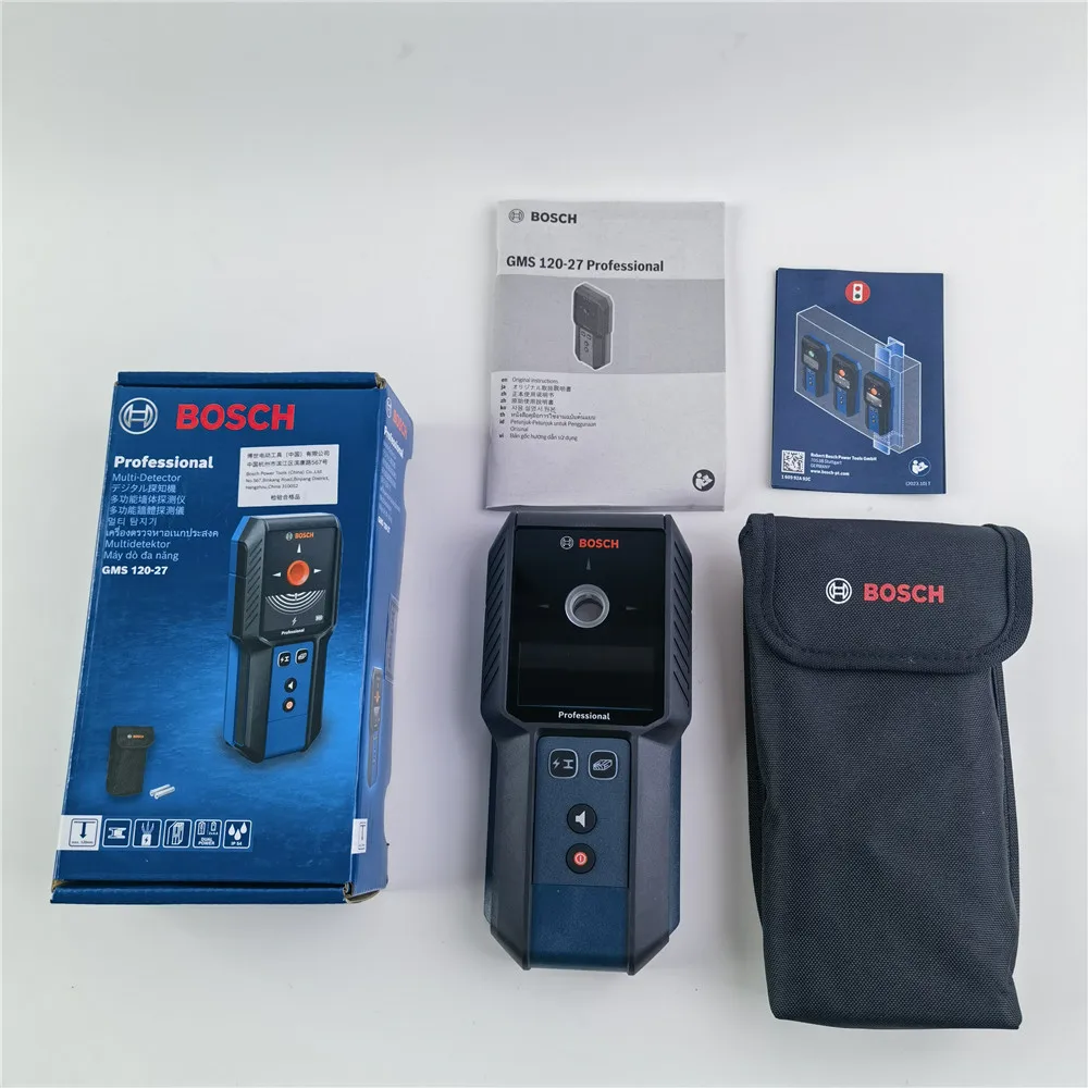 BOSCH GMS120-27 Professional Wall Detector Industrial Metal Detectors Detect Rebar/Pipe/Wood/Wire Detector Measuring Tools