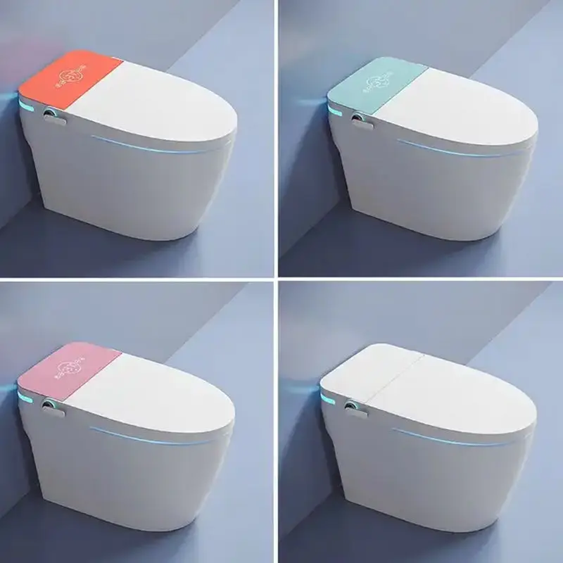 Stylish modern bathroom orange smart toilet bidet ceramic smart toilet