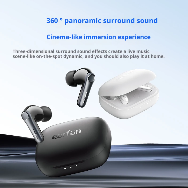 Heavy new EarFun Air Pro4 Bluetooth earphones with wireless active noise reduction and high-quality upgrade