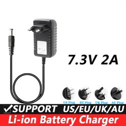 Lithium Battery Charger For 7V Li-ion Battery Smart Charger 5.5mm x 2.1mm DC 7.3V 2A Vacuum Cleaner Sweeping Robot EU Plug