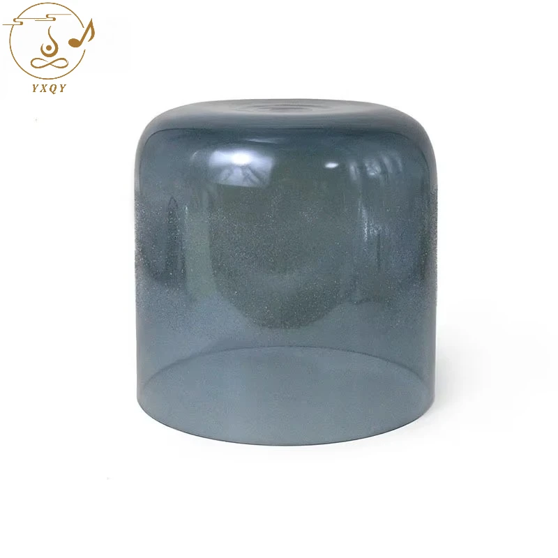 Black 5-8Inch, Top Alchemy Clear Quartz Crystal Singing Bowl, Meditation Sound Therapy, High-end Series Bowls Set