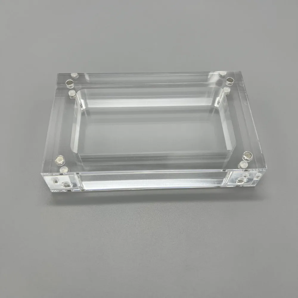 عالية الشفافية الاكريليك المغناطيسي غطاء وحدة التحكم صندوق تخزين لعبة بوي مايكرو GBM