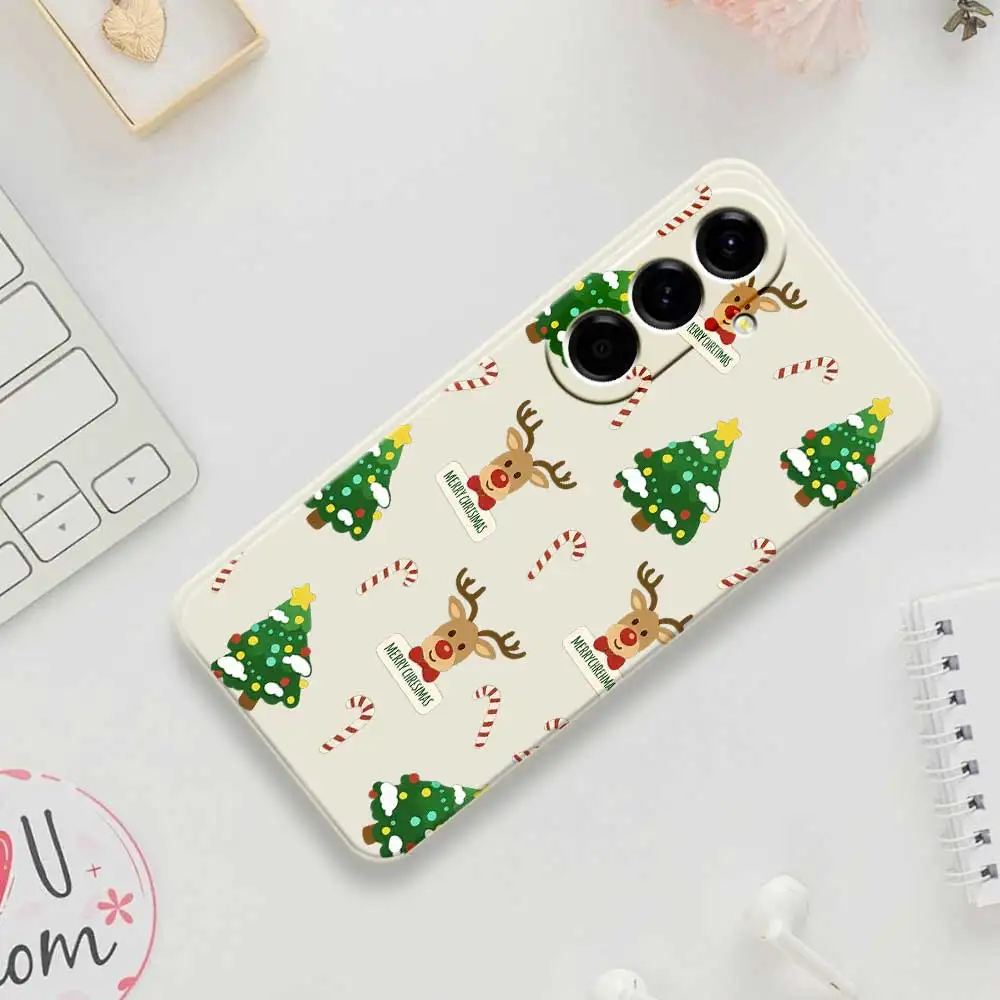 Christmas Style Phone Cases For Samsung Galaxy S25 S24 S23 S22 S21 S20 Ultra Plus S10Plus S24FE S23FE S22FE S21FE  Soft Cover