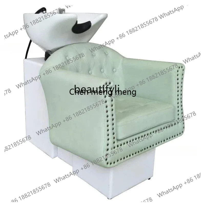 ss 26 Modern Shampoo Chair Hair Saloon Dedicated Sitting Hair Salon Half Lying Flushing Bed Hair Salon Furniture