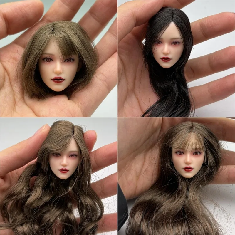 

in Stock 1/6 Scale Z6TOYS ZC019 Action Figure Asian Girl Xiaoqing Movable Eyes Head Sculpt Carving Fit 12'' Female Soldier Body