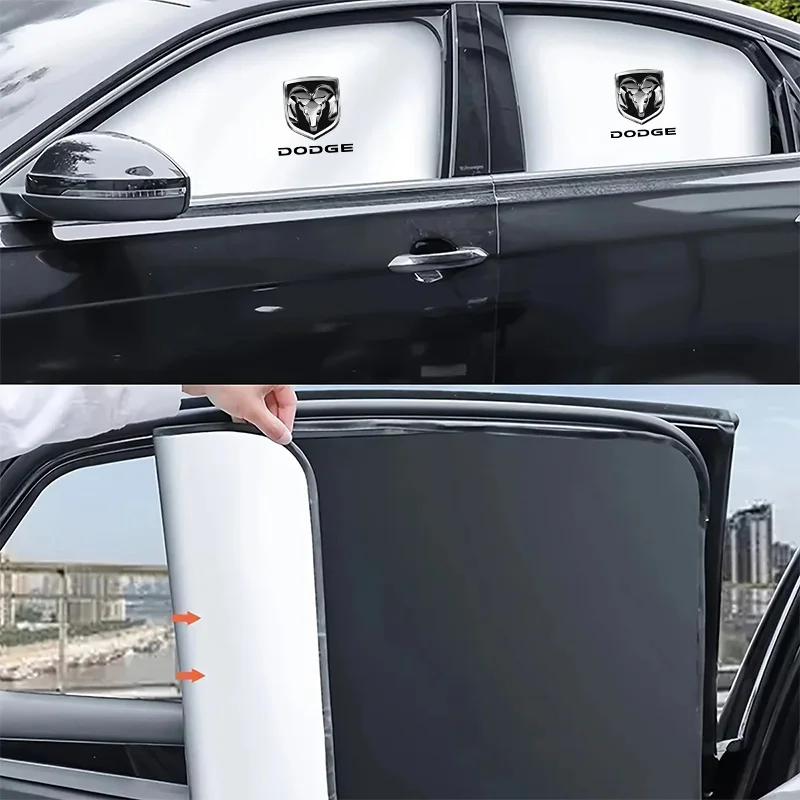 

Car Sun Shade Windscreen Front Window Visor Sun Protect Plaid For Dodge Durango Ram 1500 Charger Caliber Demon Nitro Challenger