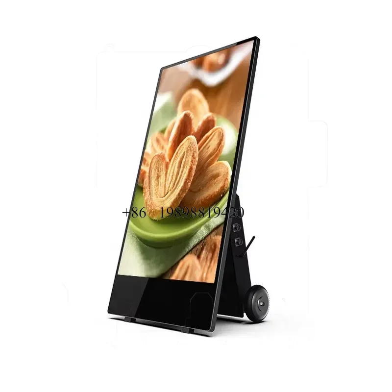 Wmwmnu 43inch 1500nits High Brightness LCD Display Battery Powered Android Advertising Player Poster Kiosks customized produc