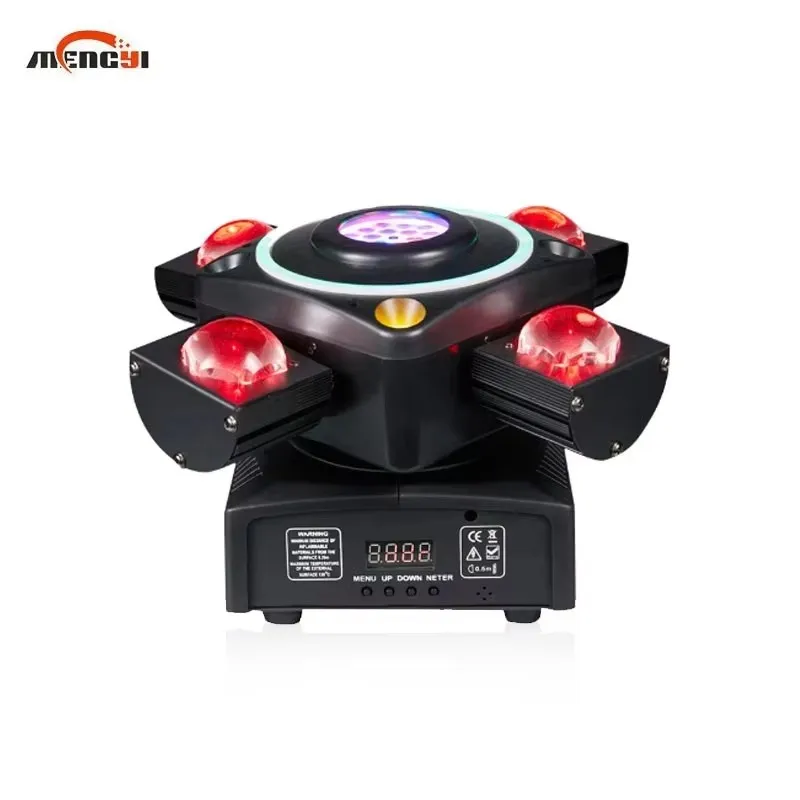 ضوء المرحلة 4 رؤساء Led ضوء متحرك DJ RGBW 4 في 1 ستروب شعاع كريستال الكرة الأحمر الأخضر زهرة تأثير DMX نادي الزفاف عيد الميلاد