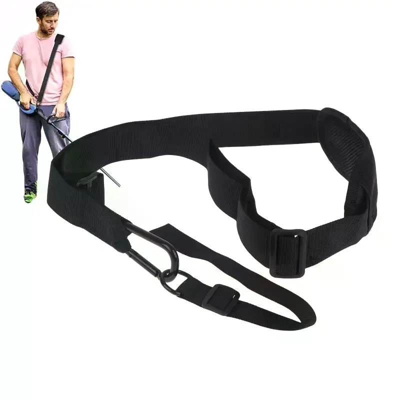Adjustable Brush Trimmer Shoulder Straps Thickened Nylon Padded Belt for Lawn Mower Outdoor Weeding Tasks