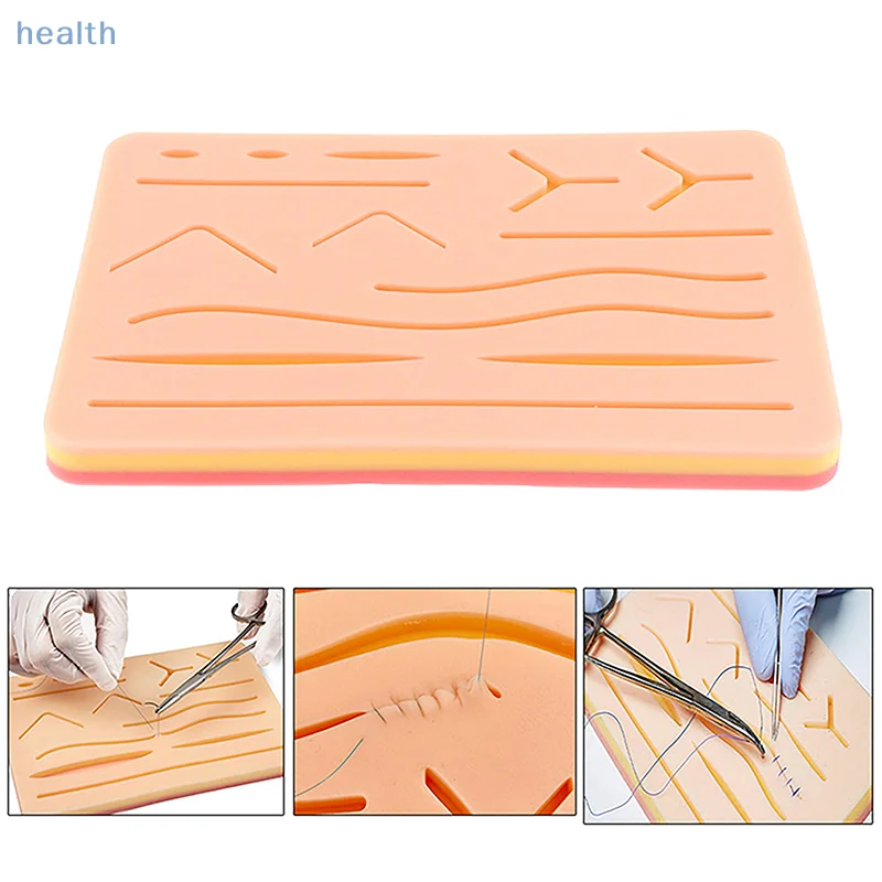 

[YA]Набор для практики наложения швов для студентов-медиков, хирургическое обучение с силиконовой подушечкой для кожи, модельный набор инструментов, образовательное учебное оборудование