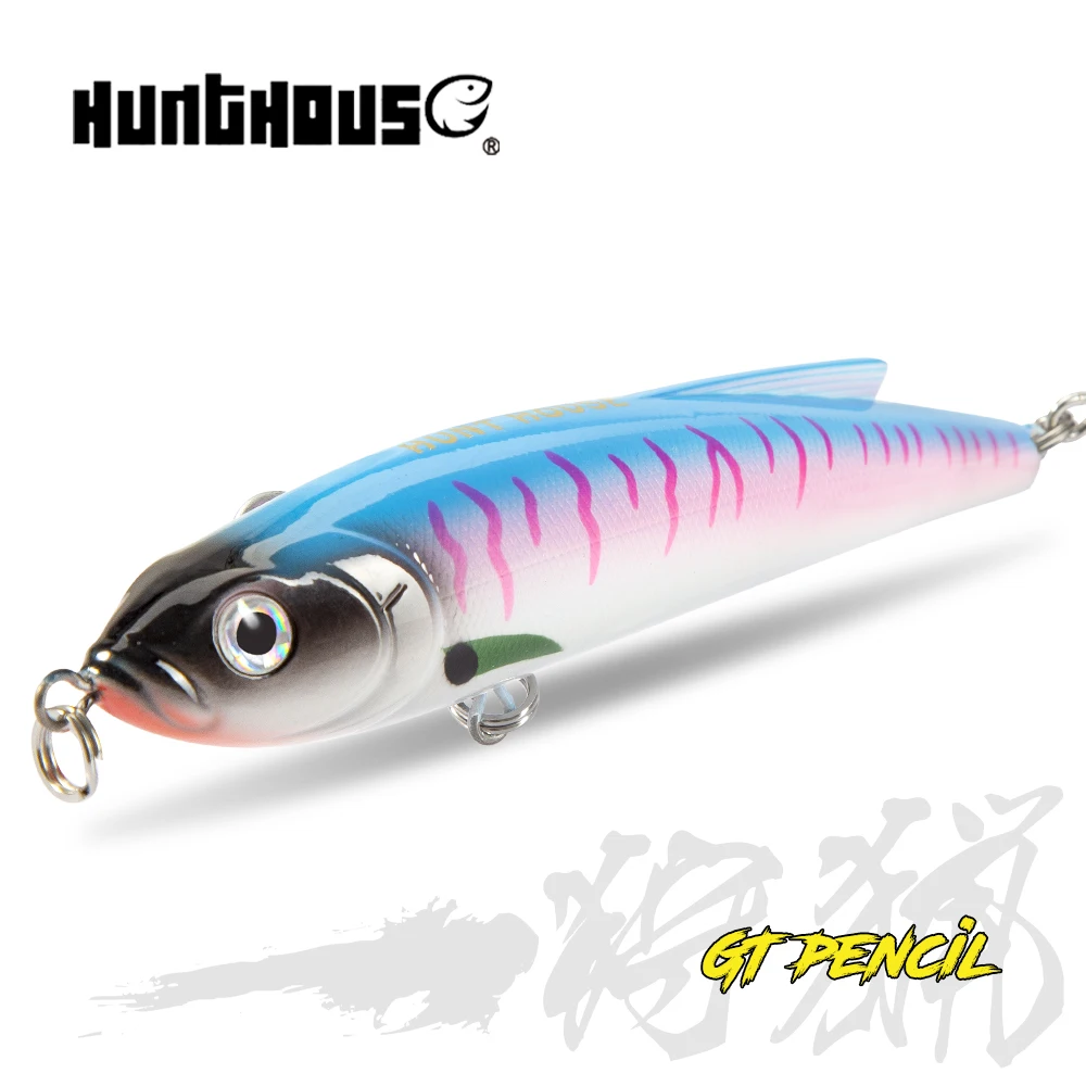 Hunthouse GT Pencil Fishing Lure 140mm 70g Trolling Saltwater Sinking Stickbait Wobbler Artificial  Trout Tuna Casting Seabass