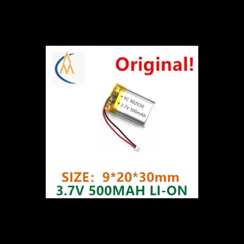 buy more will cheap Polymer lithium battery 902030-500mAh eye protection instrument oximeter ambient light charging fan
