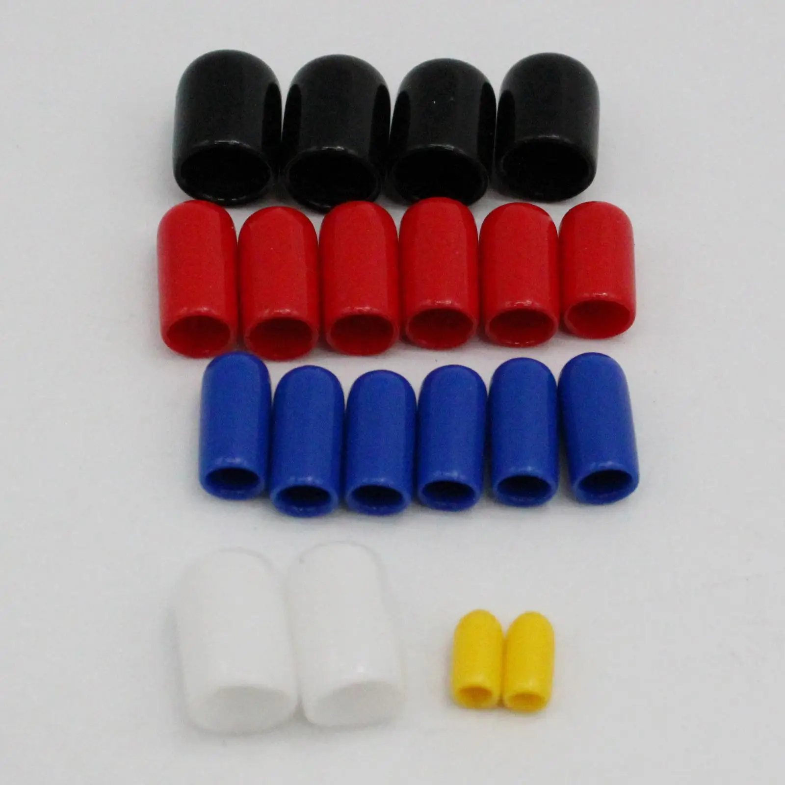 20Pcs PVC Vacuum Line Caps Assortment 1/8 in 3/16 in 1/4 in 3/8 in 5/16 Car Accessories Hoses and Clamps