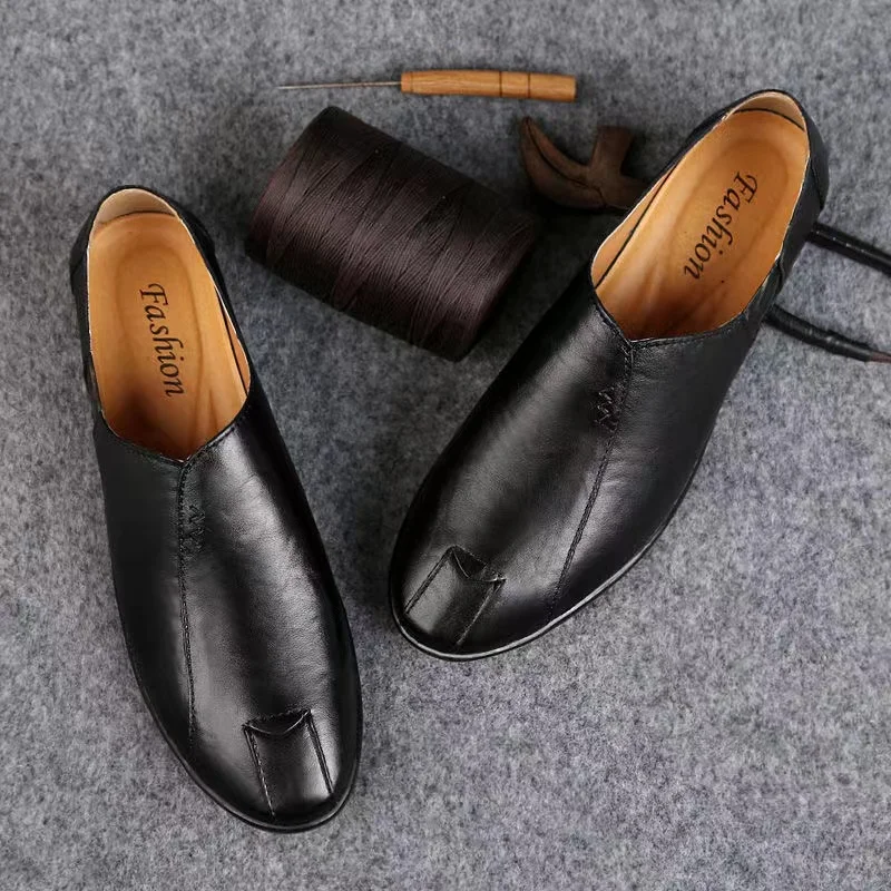 Genuine Leather Men Casual Shoes Luxury Brand 2024 Mens Loafers Moccasins Breathable Slip On Lazy Driving Shoes Plus Size 38-47