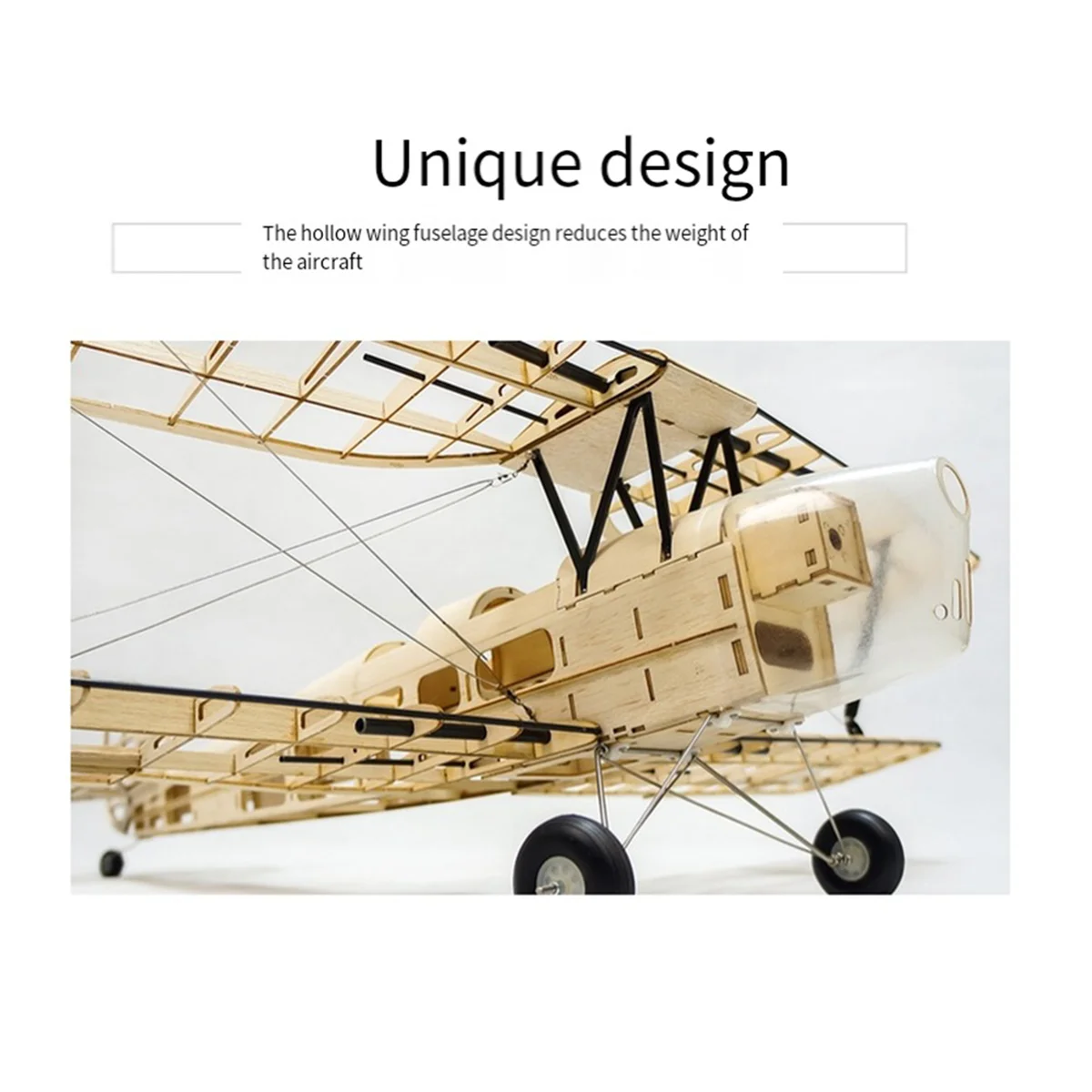 

LBER RC Airplanes Model Scale 980mm Mini Wood Building Kit DIY Electric Aircraft RC Flying Toy