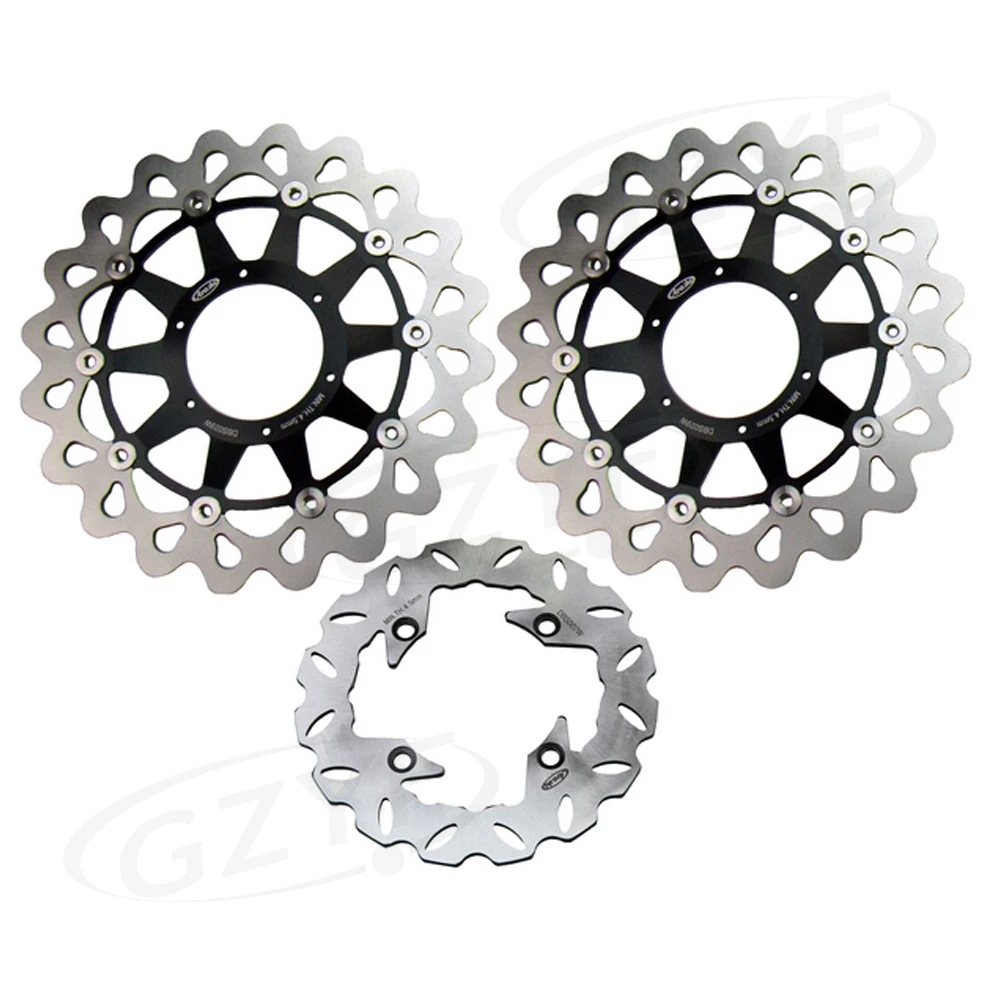 

CBR 1000RR 06 07 Motorcycle Front+Rear Brake Disc Rotors Disks Set For Honda CBR1000RR 2006-2007 Gold/Gray