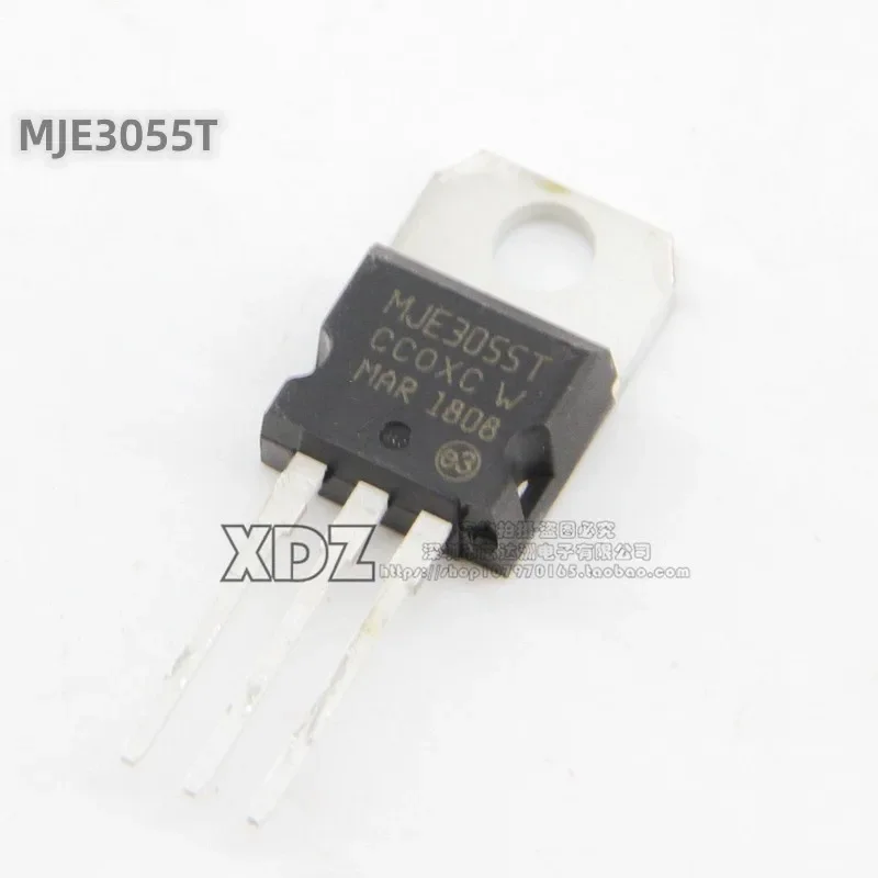 10pcs/lot MJE3055T MJE2955T TO-220 package Original genuine Power transistor/Paired transistor