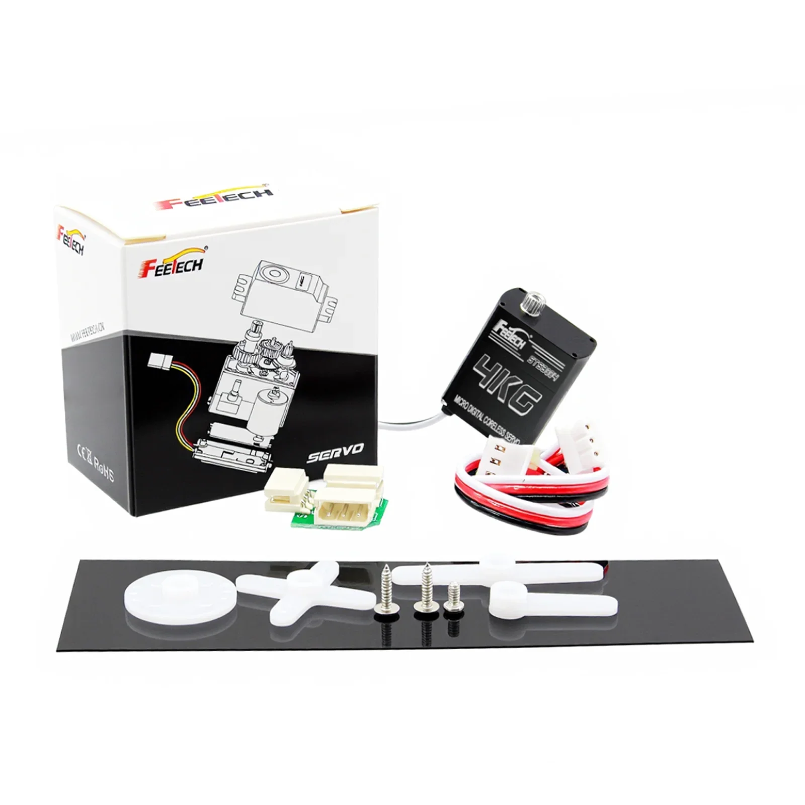 Feetech HL-3604-C001 All Metal Coreless Motor Magnetic Encoding Servo 4.5KG Torque Serial Port Bus 360° Rotation for Robot Arm
