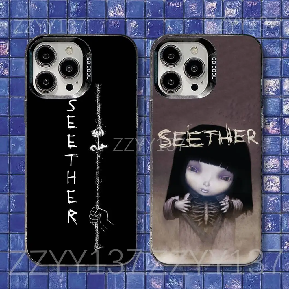 

Seether Rock Band Phone Case For iPhone 16,15,14,13,12,11,8,7,Pro,Max,Plus,Mini,XS,SE Shockproof Matte Cover