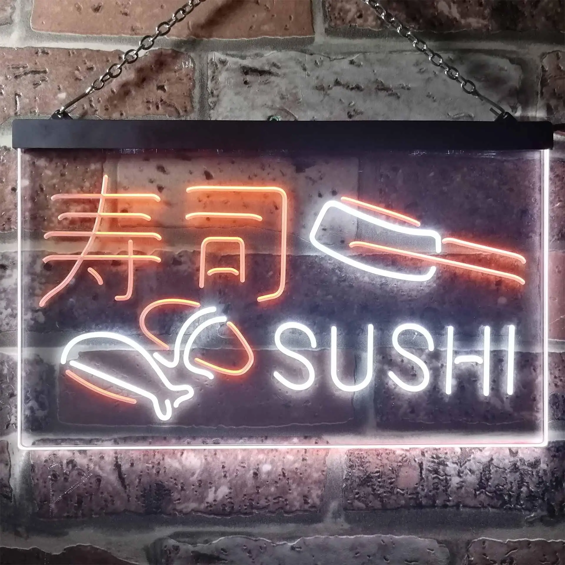 

SUSHI (in Japanese). Japan Food Dual Color Led Neon Sign st6-i3310
