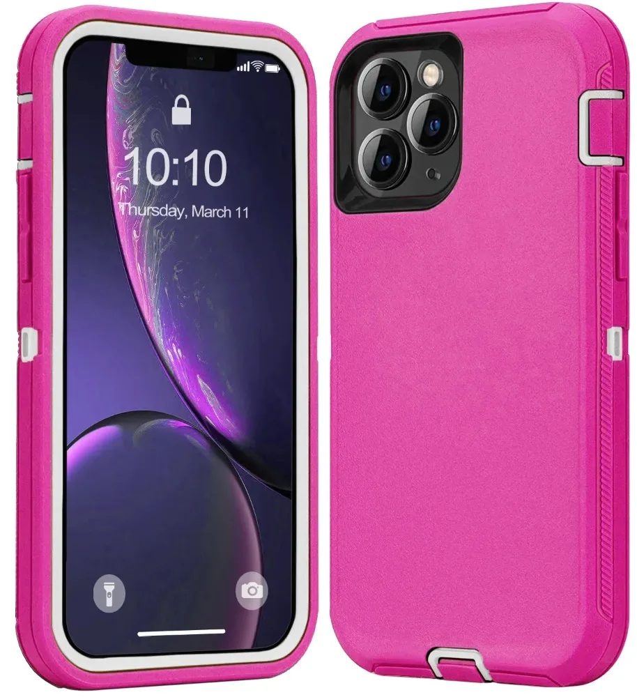 Rugged Armor OTT Handyhülle für iPhone 18 17 16 15 14 13 Pro Max, robuste PC+TPU-Schutzhülle, stoßfest, vollständiger Schutz. – Detail 12